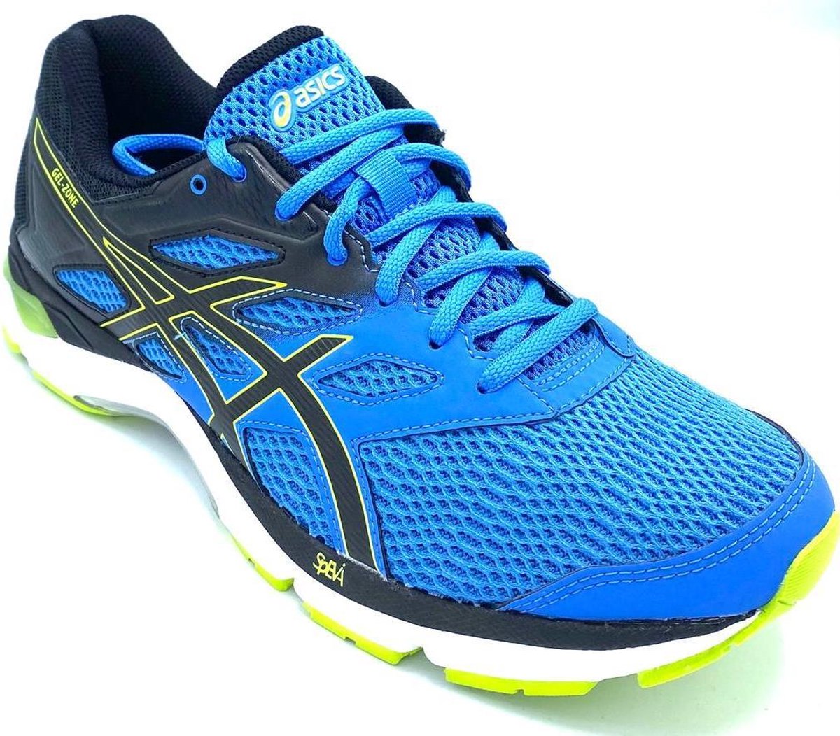 Asics Gel-Zone 6 - Zwart, Wit, Groen, Blauw - Maat 47 | bol.com