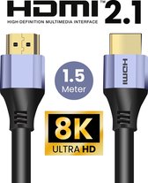 HDMI 2.1 Ultra High Speed Kabel – Gold Plated – PS5 en Xbox Series X ondersteuning – 1.5 Meter