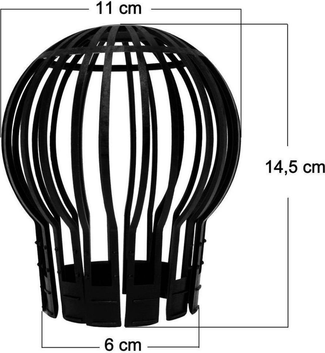 Bambelaa! Dakgootsluiting set van 4 ca. 13,2 x H 14,5 cm (4 Bambelaa! Dakgootsluiting set van 4 ca. 13,2 x H 14,5 cm (4