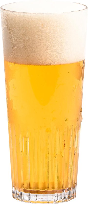 Verre à bière en plastique 25cl - Gobelets réutilisables - 18 pcs