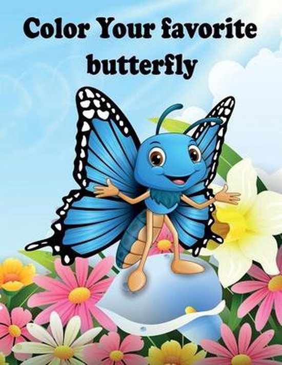 color Your favorite butterfly - cover