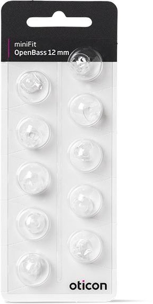 Goedkoopste Oticon | OpenBass dome miniFit 12mm | 10 stuks | tip - oorstukje - oortje