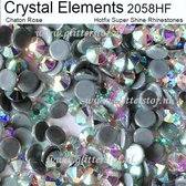 Strass steentjes | Crystal-AB | SS16 (3,80-4,00mm) 1440st (10 Gross) | Crystal Elements Super kwaliteit | Rhinestones Hotfix Flatback | Super Glitter steentjes