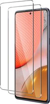 Screenprotector Geschikt voor Samsung Galaxy A72 - Galaxy A72 Screenprotector tempered Glas - 2 stuks