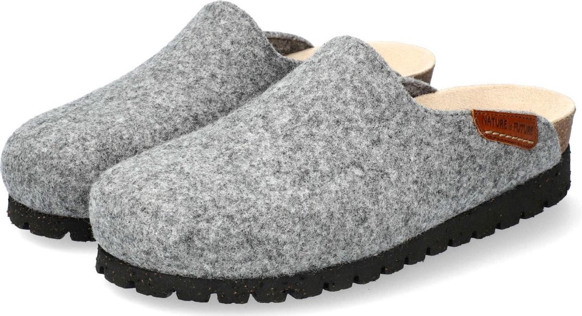 Mephisto THEA Dames Klomp/Slipper Grijs Extra breed - Schoenen.nl