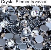 Strass steentjes, Crystal Elements Superior Quality  2058HF , Crystal Rhinestones Hotfix Flatback, Hotfix strass steentjes, SS12 (3,00-3,20mm) 1440st (10 Gross) | Strasstenen van Glas | Hotfi