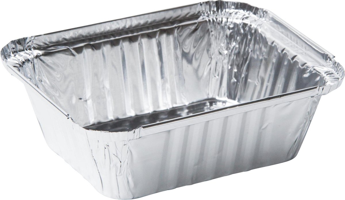 Aluminium Bak 470CC (100ST) + deksel -  Wegwerp - Alu bakje