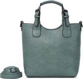 Ines Delaure hand/crossbody tas vert rivage-groen