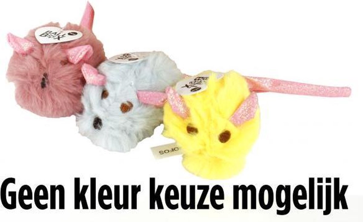 Fofos Pluche Muis Met Glitterstaart