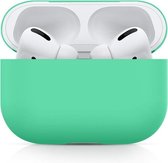 Apple AirPods Pro Hoesje - Groen - Siliconen - Case - Cover - Soft case