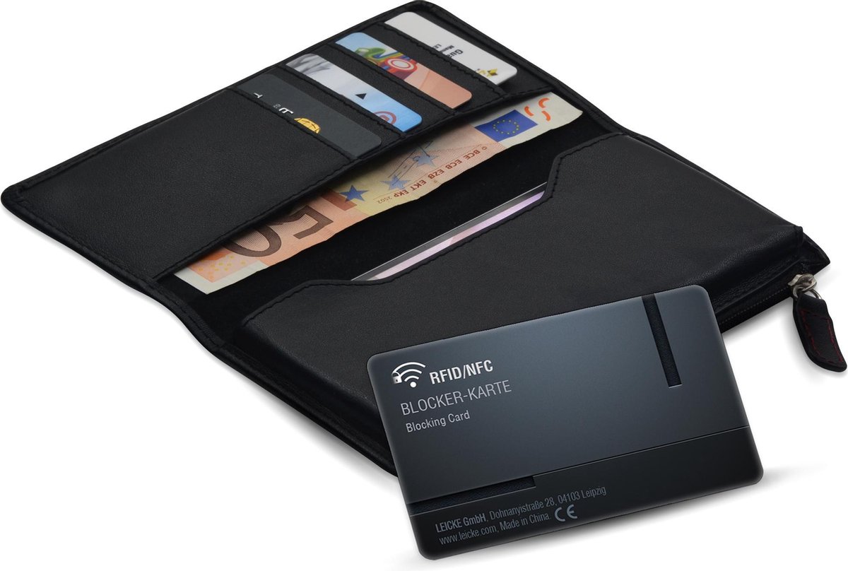 RFID Blocker kaart NFC beschermkaart, beschermt de hele portemonnee tegen gegevensklauw, blauw (blauw) - B07K6WWZSS