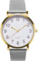 Nero Horloge Zilver / Goud Horloge | Staal | Ø 40 mm