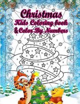 Christmas Kids Coloring Book & Kids Color By Numbers