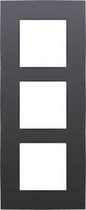 Niko Drievoudige afdekplaat met 60 mm verticale centerafstand Niko Intense anthracite - 122-76300