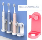 Happy Goodz Elektrische tandenborstelhouder 1 stuk - hangend aan de muur - zonder boren - ROZE - Geschikt voor Philips Sonicare & Oral B Toothbrush - Zelfklevend hangende houder voor 98% van 