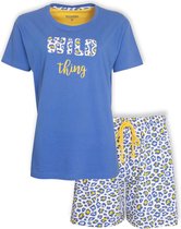 Irresistible Dames Shortama Blauw IRSAD1001A  - Maten: XL