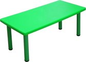 Kindertafel, stevige kunststof tafel groen 120 x 60 cm