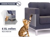 Anti Krab Vellen Kat en Hond – 6 XL Vellen – Zonder Punaises - Tegen Krabben – Bankbescherming – Meubelbescherming – Krabpaal – Anti Scratch – 43.2 x 30.5cm – Transparant