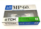 TDK MP 60 Metal Video 8mm Blank Cassette Tape P5-60MPB