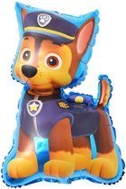 Chase Ballon - 80x45cm - Paw Patrol - Paw Patrol Chase - 80x45cm - Folie Ballon - Themafeest - Verjaardag - Versiering - Ballonnen - Helium ballon - Leeg