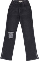 Queen Hearts Q068-2 - Grey Split Jeans