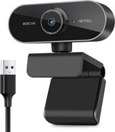 Webcam voor PC met USB en Microfoon - Full HD 1080P - Geschikt voor Windows en Mac - Zwart