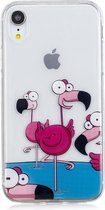 Apple iPhone XR Hoesje - Mobigear - Design Serie - TPU Backcover - Flamingo - Hoesje Geschikt Voor Apple iPhone XR