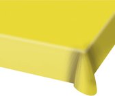 2x nappes en plastique jaune 130 x 180 cm - Nappes / nappes pour anniversaire ou fête