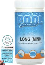 Pool Power Long Mini 20 grams Chloor Tabletten Zwembad of Jacuzzi - 1 KG Chloortabletten met All Smiles Serviceboek