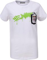 Jongens shirt GLO-STORY maat 134 wit
