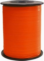 Sierlint / cadeaulint / verpakkingslint / krullint paperlook oranje 10mm x 250 meter (per spoel)