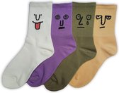 Funky socks - Funny socks - Cadeaus voor haar - Grappige sokken - Gekke sokken - Leuke sokken - Huissokken - Bedsokken dames - Cadeau voor vriendin - Slaapsokken dames - dames 36-4