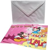 Disney Verjaardagskaarten Mickey & Minnie Mouse inclusief enveloppen 4-pack