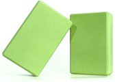 Yoga Blok - Set van 2Stuks - EVA Foam - Groen