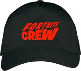 Zwarte Pet – Cap met rood “ Fortnite Crew “ logo