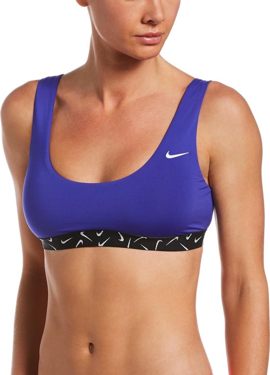 Nike Swim SCOOP NECK Bikinitopje - INDIGO BURST - Vrouwen - Maat L