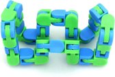 Uitdeelcadeau voor Kinderen - 5x Fidget Toys Slang - Leuke Anti Stress Cadeau's | Groen/Blauw