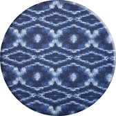 MixMamas Rond Tafelkleed Gecoat - Ø 160 cm - Tie Dye Blauw