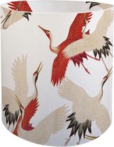 Windlichthouder - Waxinelicht houder - Tafeldecoratie - Kunst - Museaal - Kimono - Kraanvogels - Woman haori with Red and White Cranes - Collection Rijksmuseum Amsterdam