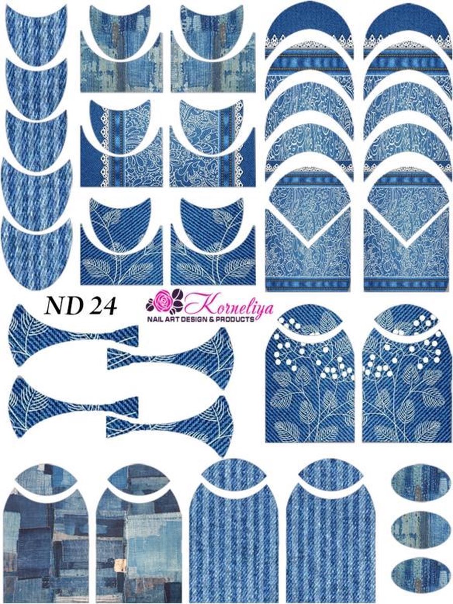 Goedkoopste Waterdecal - Nailart Decal - Korneliya Dress On ND 24