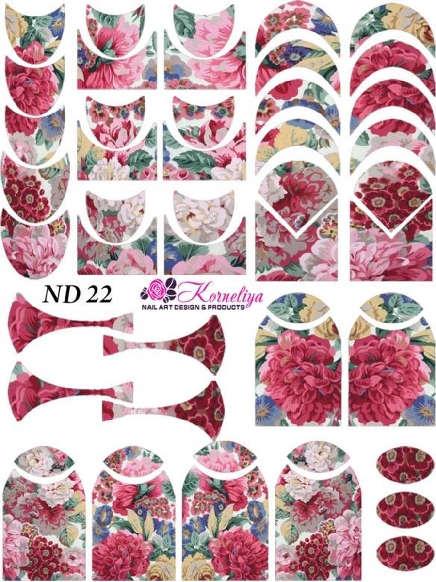 Goedkoopste Waterdecal - Nailart Decal - Korneliya Dress On ND 22