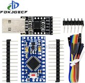 Arduino Pro Mini Atmega328 5V + 6pin CP2102 Usb 2.0 Naar TTL Module