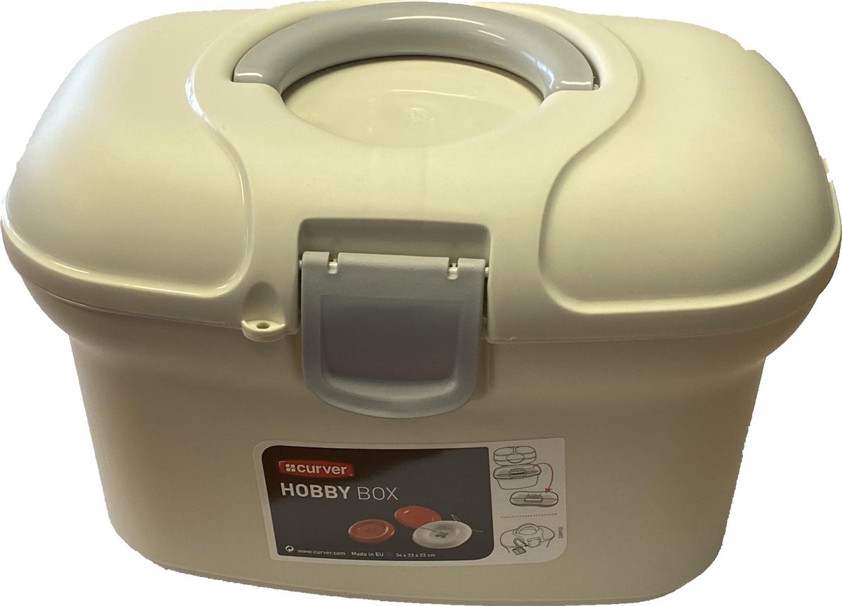 Curver Hobbybox + Plateau - 18 litres - Wit