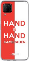 6F hoesje - geschikt voor Huawei P40 Lite -  Transparant TPU Case - Feyenoord - Hand in hand, kameraden #ffffff