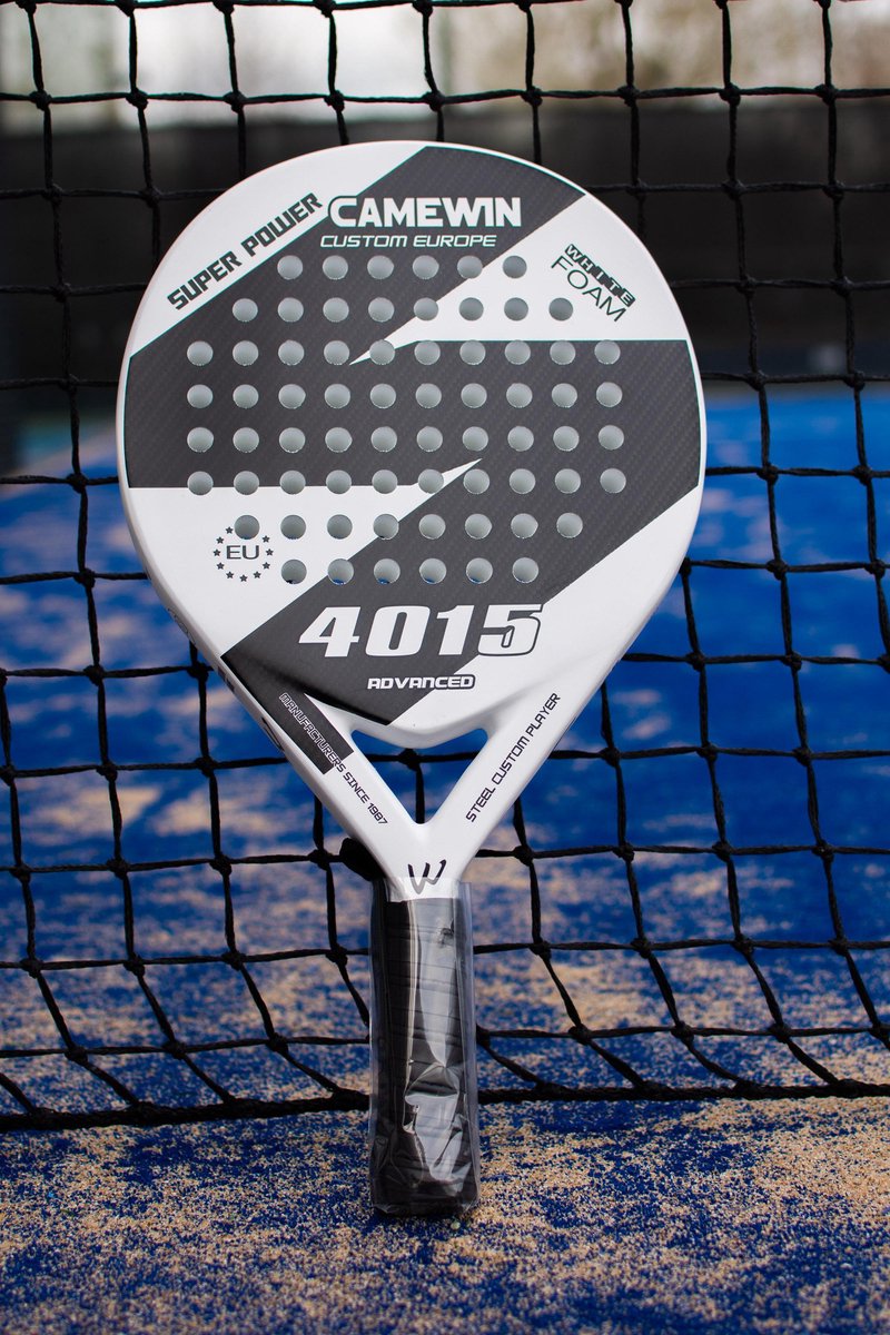 Camewin Padel Racket - Wit design - Incl. hoes