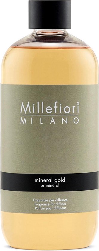 Millefiori Milano Navulling voor Geurstokjes 250 ml - Mineral Gold
