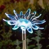 Decoratieve tuinsteker met solarlamp  »Bloem «