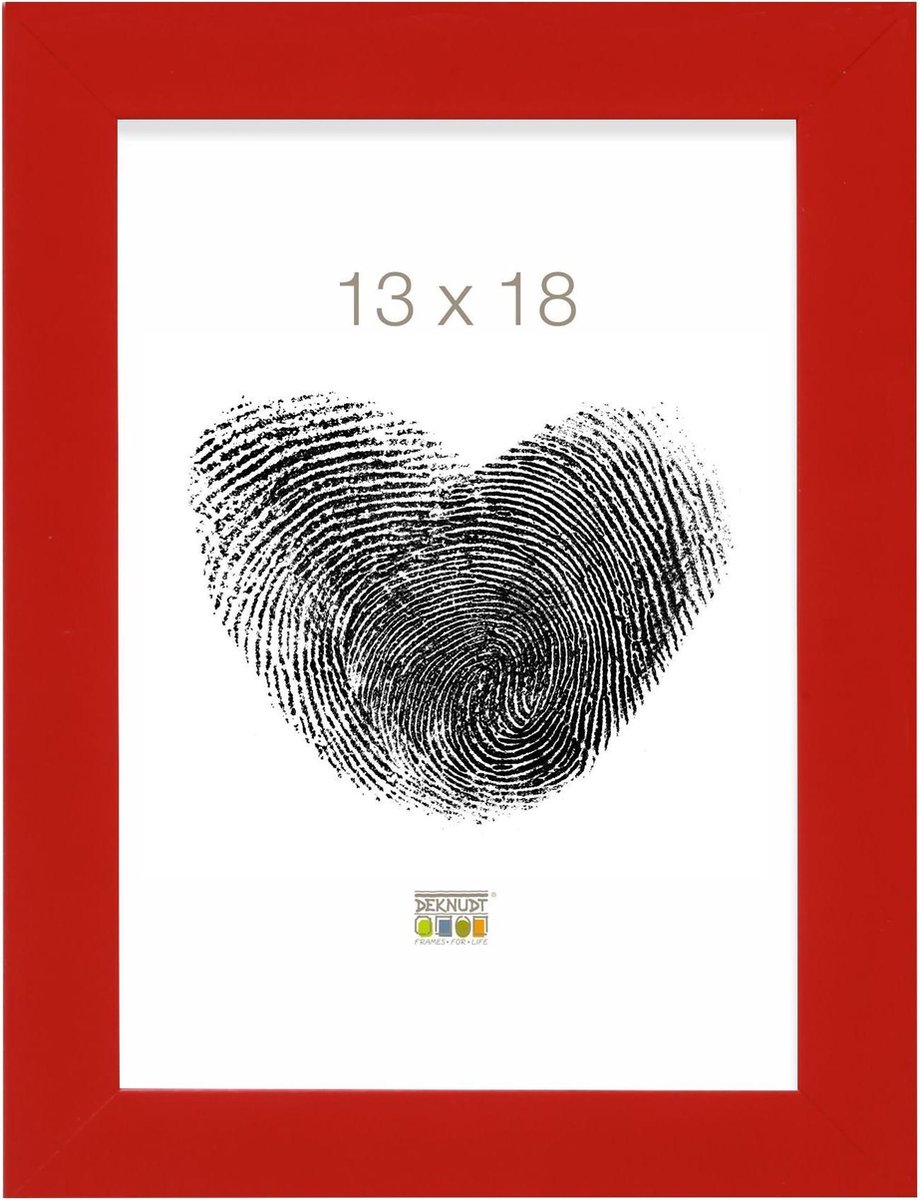 Deknudt Frames Fotolijst - Rood - S45SK4 - Fotomaat: 13x18 cm