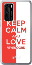6F hoesje - geschikt voor Huawei P40 -  Transparant TPU Case - Feyenoord - Keep calm #ffffff