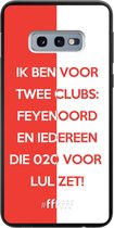 6F hoesje - geschikt voor Samsung Galaxy S10e -  TPU Case - Feyenoord - Quote #ffffff